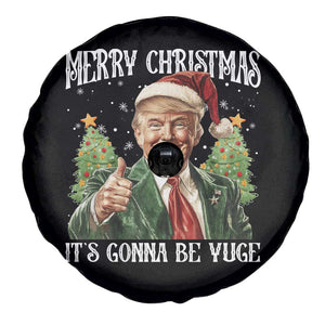 Funny Trump Xmas Spare Tire Cover Merry Christmas It's Gonna Be Yuge Santa Trump TS11 Print Your Wear