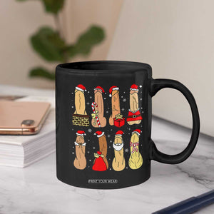 Funny Naughty Christmas Dirty Santa Hat Xmas Adult Humor Coffee Mug TS11 Print Your Wear