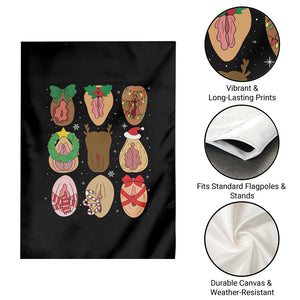 Funny Naughty Christmas Dirty Xmas Adult Humor Garden Flag TS11 Print Your Wear