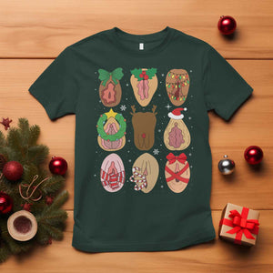 Funny Naughty Christmas Dirty Xmas Adult Humor T Shirt TS11 Dark Forest Green Print Your Wear