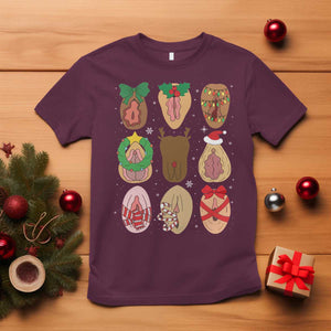 Funny Naughty Christmas Dirty Xmas Adult Humor T Shirt TS11 Maroon Print Your Wear