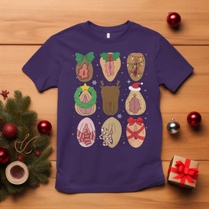 Funny Naughty Christmas Dirty Xmas Adult Humor T Shirt TS11 Purple Print Your Wear