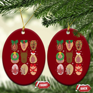 Funny Naughty Christmas Dirty Xmas Adult Humor Ceramic Ornament TS11 Print Your Wear