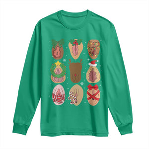 Funny Naughty Christmas Dirty Xmas Adult Humor Long Sleeve Shirt TS11 Irish Green Print Your Wear