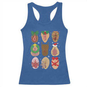 Funny Naughty Christmas Dirty Xmas Adult Humor Racerback Tank Top TS11 Royal Blue Print Your Wear