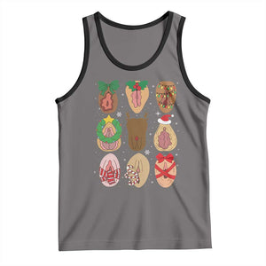 Funny Naughty Christmas Dirty Xmas Adult Humor Tank Top TS11 Deep Heather Black Print Your Wear