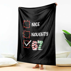 Funny Nice Naughty 67 Throw Blanket Christmas Six Seven Meme Brainrot TS11 Print Your Wear