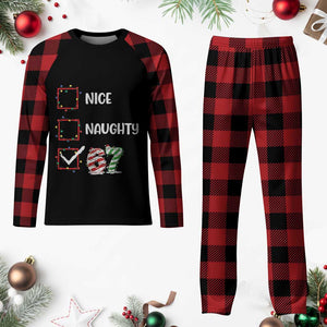 Funny Nice Naughty 67 Plaid Pajama Set Christmas Six Seven Meme Brainrot TS11 Buffalo Plaid Print Your Wear