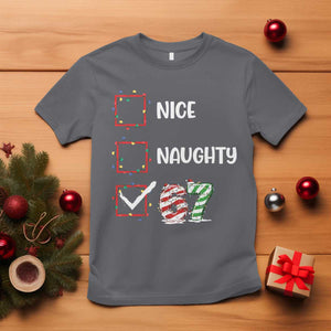 Funny Nice Naughty 67 T Shirt Christmas Six Seven Meme Brainrot TS11 Charcoal Print Your Wear