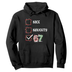 Funny Nice Naughty 67 Hoodie Christmas Six Seven Meme Brainrot TS11 Black Print Your Wear