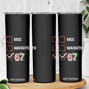 Funny Nice Naughty 67 Skinny Tumbler Christmas Six Seven Meme Brainrot TS11 Print Your Wear