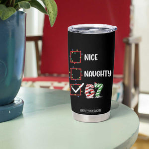Funny Nice Naughty 67 Tumbler Cup Christmas Six Seven Meme Brainrot TS11 Print Your Wear