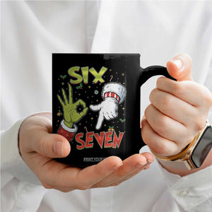 Funny Six Seven Christmas Coffee Mug 67 Meme Xmas Santa Elf Hand Gen Alpha TS11 Print Your Wear