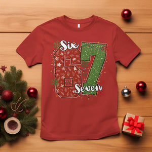 67 Christmas T Shirt Funny Six Seven Meme Gen Alpha Slang Snowflake TS11 Red Print Your Wear
