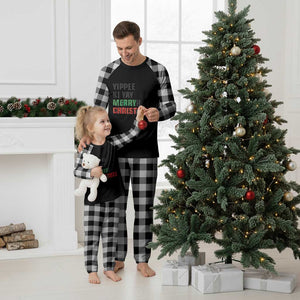 Funny Yippee Ki Yay Merry Xmas Plaid Pajama Set Xmas Nakatomi Plaza Hiden Text TS11 White Plaid Print Your Wear