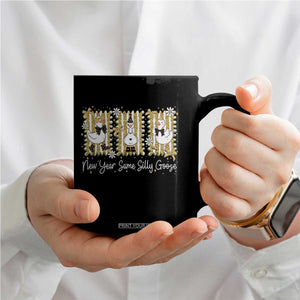 Funny New Year Same Silly Goose Coffee Mug New Year Eve Goose Squad Faux Glitter TS11 Print Your Wear