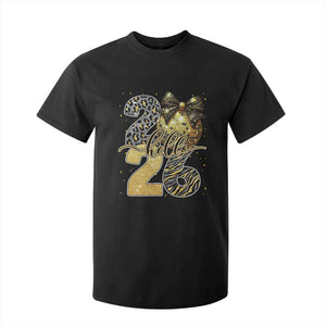 Happy New Year 2026 T Shirt For Kid Hello 2026 Disco Ball Coquette Bow Faux Glitter TS11 Black Print Your Wear