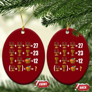 Funny 67 Kwanzaa Math Ceramic Ornament Six Seven Meme Kinara Candles African American Christmas TS11 Print Your Wear