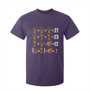 Funny 67 Kwanzaa Math T Shirt For Kid Six Seven Meme Kinara Candles African American Christmas TS11 Purple Print Your Wear