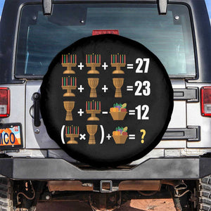 Funny 67 Kwanzaa Math Spare Tire Cover Six Seven Meme Kinara Candles African American Christmas TS11 No hole Black Print Your Wear
