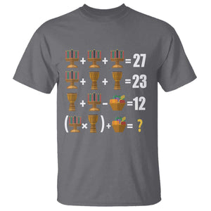 Funny 67 Kwanzaa Math T Shirt Six Seven Meme Kinara Candles African American Christmas TS11 Charcoal Print Your Wear