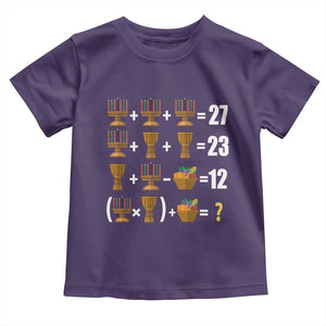 Funny 67 Kwanzaa Math Toddler T Shirt Six Seven Meme Kinara Candles African American Christmas TS11 Purple Print Your Wear
