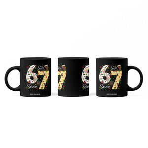 Funny 67 Kwanzaa Coffee Mug Six Seven Meme Kinara Candles African American Christmas TS11 Print Your Wear
