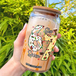 Funny 67 Kwanzaa Glass Can Six Seven Meme Kinara Candles African American Christmas TS11 Black Print Your Wear