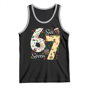 Funny 67 Kwanzaa Tank Top Six Seven Meme Kinara Candles African American Christmas TS11 Black Athletic Heather Print Your Wear