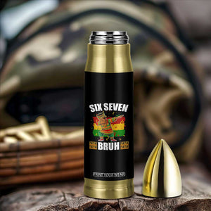 Funny 67 Kwanzaa Bullet Tumbler Six Seven Bruh Dabbing African Heritage TS11 Print Your Wear