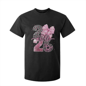 Happy New Year 2026 T Shirt For Kid Hello 2026 Disco Ball Pink Coquette Bow Faux Glitter TS11 Black Print Your Wear