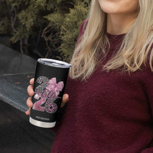 Happy New Year 2026 Tumbler Cup Hello 2026 Disco Ball Pink Coquette Bow Faux Glitter TS11 Print Your Wear
