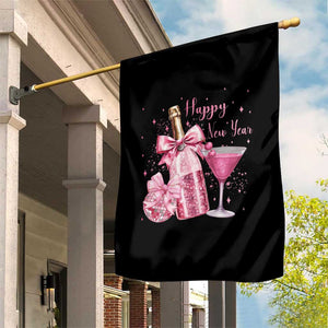 Happy New Year 2026 New Years Eve Party Garden Flag Pink Cocktail Disco Ball TS11 Print Your Wear