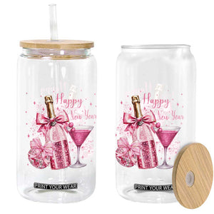 Happy New Year 2026 New Years Eve Party Glass Can Pink Cocktail Disco Ball TS11 Print Your Wear