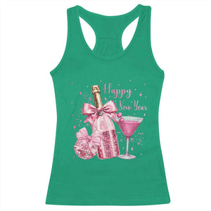 Happy New Year 2026 New Years Eve Party Racerback Tank Top Pink Cocktail Disco Ball TS11 Irish Green Print Your Wear