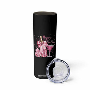 Happy New Year 2026 New Years Eve Party Skinny Tumbler Pink Cocktail Disco Ball TS11 Print Your Wear
