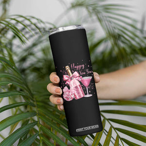Happy New Year 2026 New Years Eve Party Skinny Tumbler Pink Cocktail Disco Ball TS11 Print Your Wear