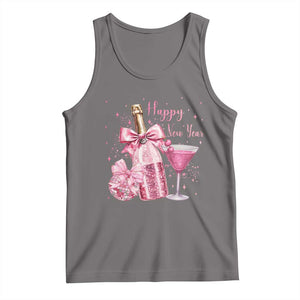 Happy New Year 2026 New Years Eve Party Tank Top Pink Cocktail Disco Ball TS11 Deep Heather Print Your Wear