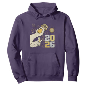 Funny New Years Eve Silly Goose 2026 Hoodie New Year Party TS11 Purple Print Your Wear