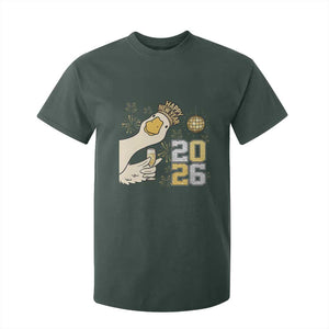 Funny New Years Eve Silly Goose 2026 T Shirt For Kid New Year Party TS11 Dark Forest Green Print Your Wear