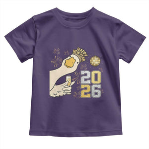 Funny New Years Eve Silly Goose 2026 Toddler T Shirt New Year Party TS11 Purple Print Your Wear