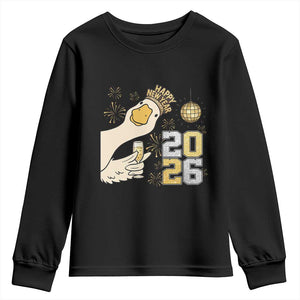 Funny New Years Eve Silly Goose 2026 Youth Sweatshirt New Year Party TS11 Black Print Your Wear
