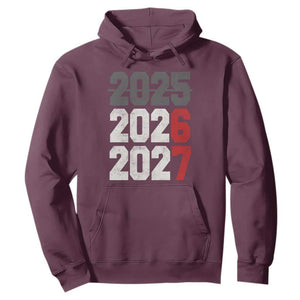 Funny 67 New Year Hoodie Happy New Year 2026 2027 Sports Jersey Number TS11 Maroon Print Your Wear