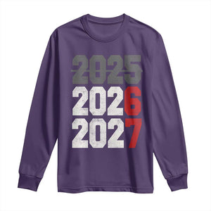 Funny 67 New Year Long Sleeve Shirt Happy New Year 2026 2027 Sports Jersey Number TS11 Purple Print Your Wear