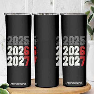 Funny 67 New Year Skinny Tumbler Happy New Year 2026 2027 Sports Jersey Number TS11 Print Your Wear