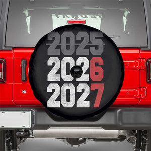 Funny 67 New Year Spare Tire Cover Happy New Year 2026 2027 Sports Jersey Number TS11 Black Print Your Wear