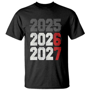 Funny 67 New Year T Shirt Happy New Year 2026 2027 Sports Jersey Number TS11 Black Print Your Wear
