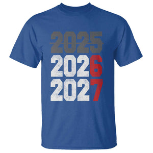 Funny 67 New Year T Shirt Happy New Year 2026 2027 Sports Jersey Number TS11 Royal Blue Print Your Wear