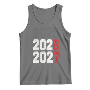 Funny 67 New Year Tank Top Happy New Year 2026 2027 Sports Jersey Number TS11 Black Heather Print Your Wear