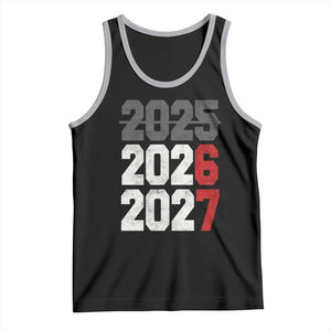 Funny 67 New Year Tank Top Happy New Year 2026 2027 Sports Jersey Number TS11 Black Athletic Heather Print Your Wear